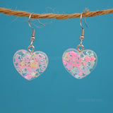 Happy Hope Hearts star filled earrings