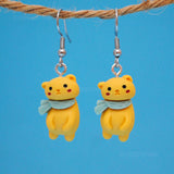 Marmalade the cosy Cat earrings