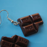 Milk Chocolate bar earrings