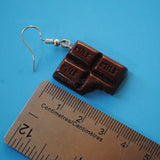 Milk Chocolate bar earrings