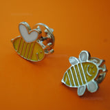 Set of 3 small Bee pins