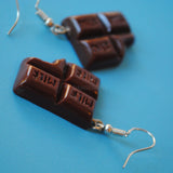 Milk Chocolate bar earrings