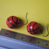 Basketball earrings