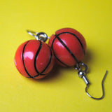 Basketball earrings