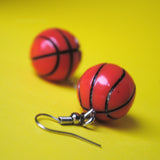 Basketball earrings