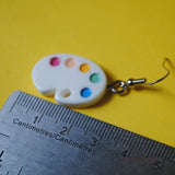 Artist paint pallette earrings