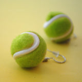 Tennis ball earrings