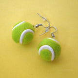 Tennis ball earrings