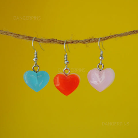 Simple Candy Hearts earrings