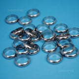 Set of 20 Minimal steel hair rings / rings - viking beard braid