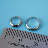 Set of 20 Minimal steel hair rings / rings - viking beard braid