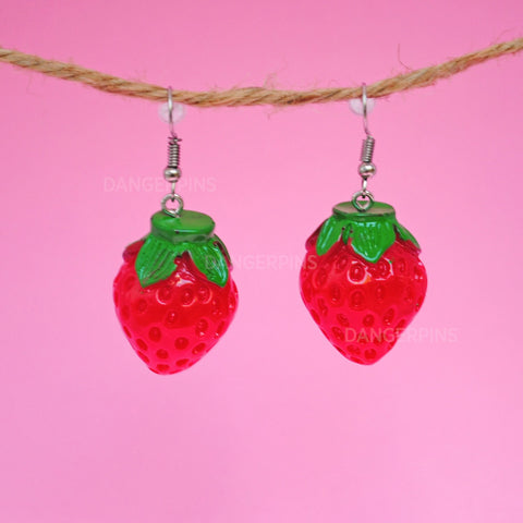 Two tone Strawberry earrings