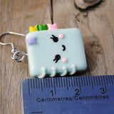 cute notepad memo pad earrings