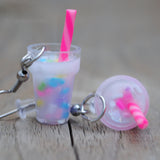 Extra creamy milkshake earrings :)