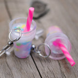 Extra creamy milkshake earrings :)