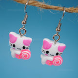 Small Cat Kitten candy guardians earrings