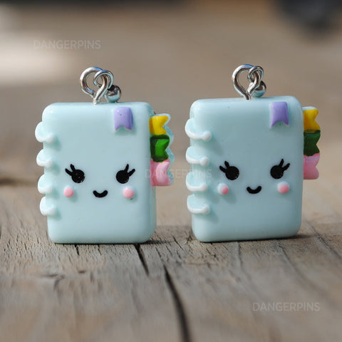 cute notepad memo pad earrings