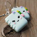 cute notepad memo pad earrings