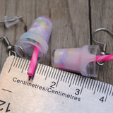 Extra creamy milkshake earrings :)