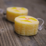 Chunky Banana slice earrings