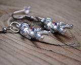 Silver color Astronaut earrings