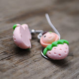 Small Strawberry girl earrings