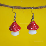 Mini Magical Mushroom earrings