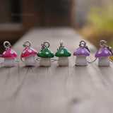 Micro Mushroom earrings - 3 pairs set