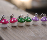 Micro Mushroom earrings - 3 pairs set