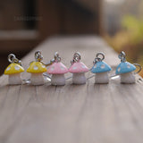 Micro Mushroom earrings - 3 pairs set