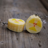 Chunky Banana slice earrings