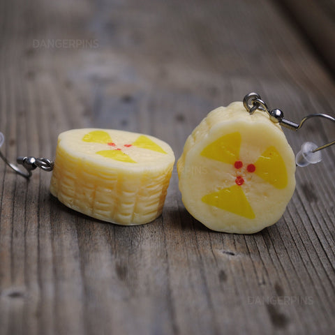 Chunky Banana slice earrings