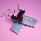 Meat cleaver butcher's knives earrings