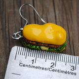 Sub sandwich earrings