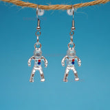 Silver color Astronaut earrings