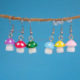 Micro Mushroom earrings - 3 pairs set