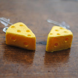 Stinky posh cheese wedge earrings