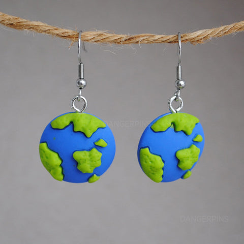 Earth like planets earrings