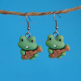 Musician Frogs earrings