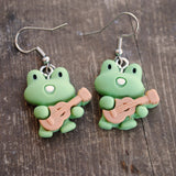 Musician Frogs earrings