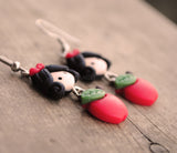 Lovely Apple Girl earrings