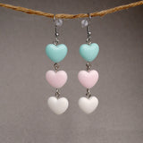 Pastel heart whispers earrings