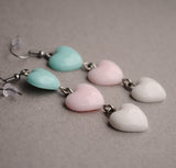 Pastel heart whispers earrings