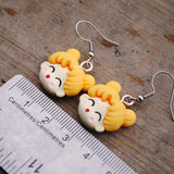 Happy anime girl heads earrings :)