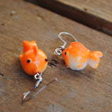 Small Chubby Goldfish earrings