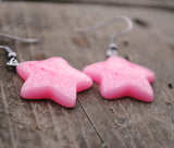 Cotton candy dream dust stars earrings