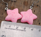 Cotton candy dream dust stars earrings