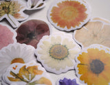 90 small flowers paper stickers