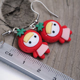 Secret Strawberry costume girl earrings