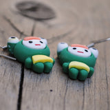 Weirdo Frog girl earrings